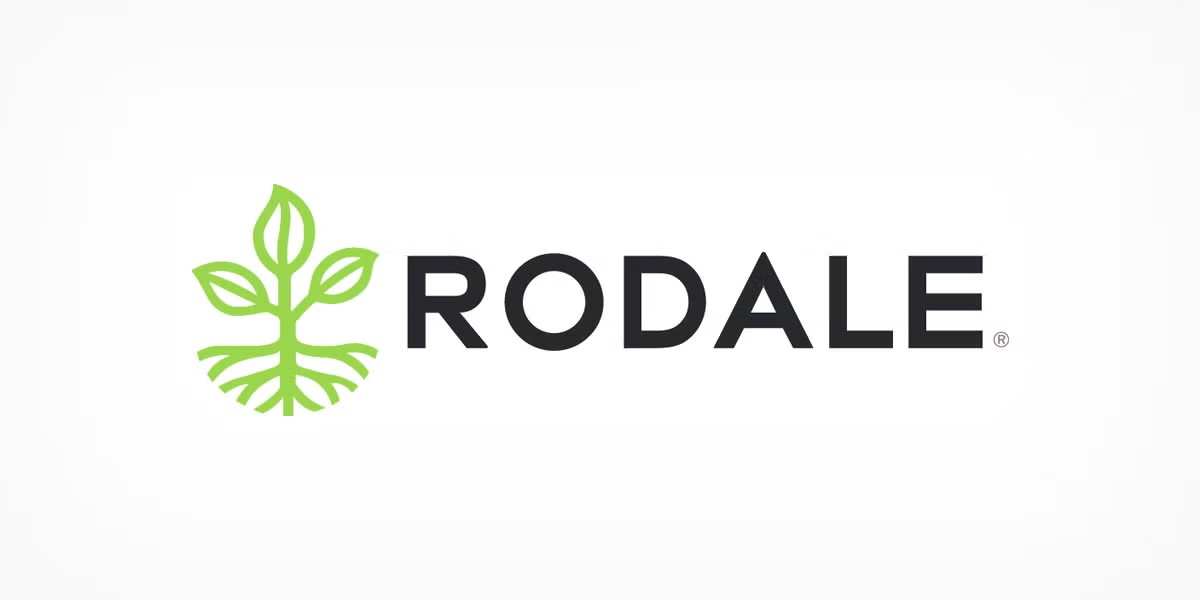 Rodale publishing company logo.