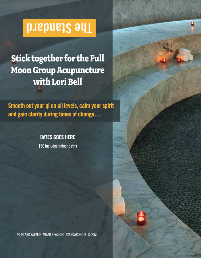 The Standard Hotel & Spa Miami Beach group experience promotional design.